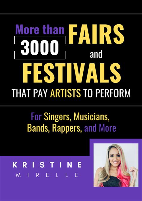 , for the first time, after moving locations this year. . Fairs and festivals that pay artists to perform